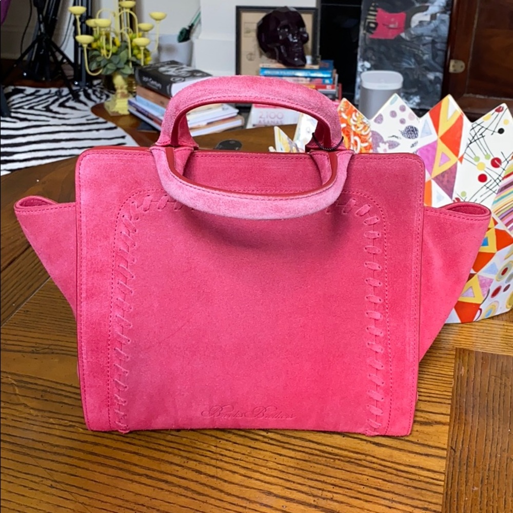 Brooks Brothers Suede Mini Tote Bag